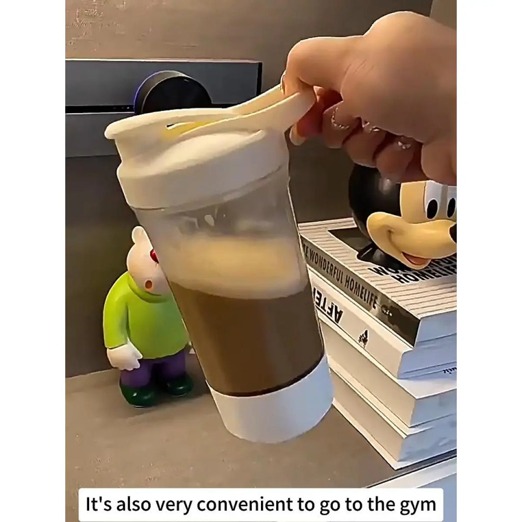 USB rechargeable electric protein shaker bottle 400ml mixing cup