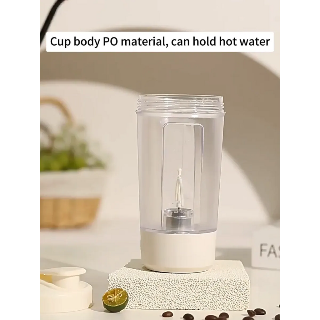 USB rechargeable electric protein shaker bottle 400ml mixing cup