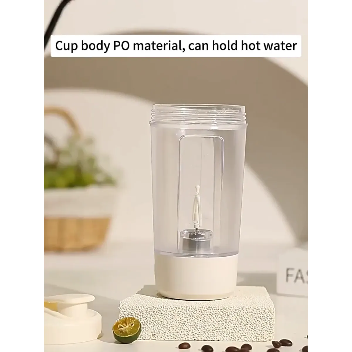 USB rechargeable electric protein shaker bottle 400ml mixing cup
