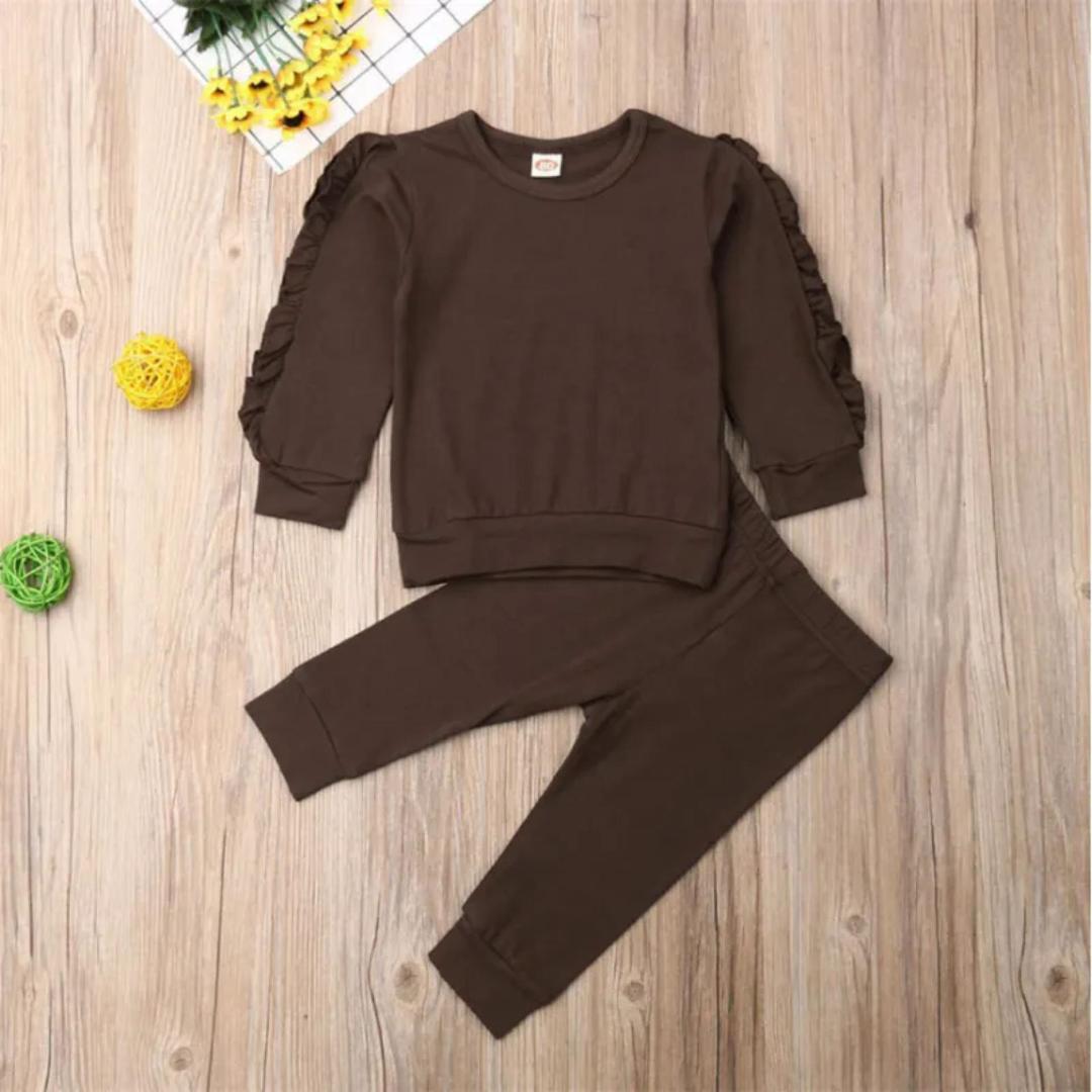 Baby Ruffle Sleeve Sweatshirt Set – view 1
