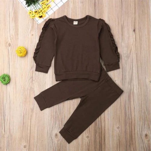 Baby Ruffle Sleeve Sweatshirt Set – view 1